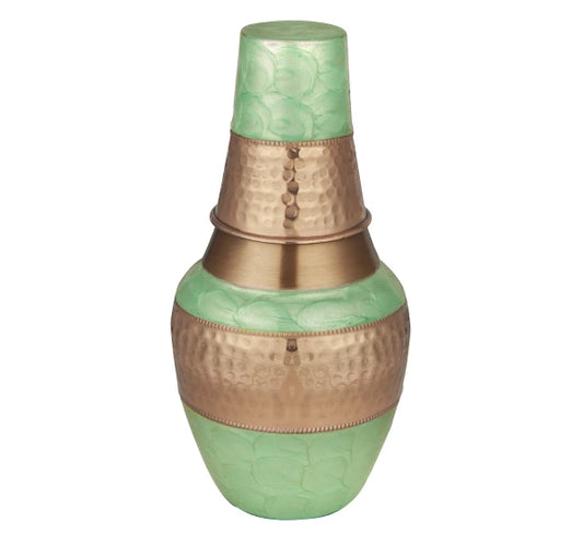 Copper Jug - Vintage Mint Green